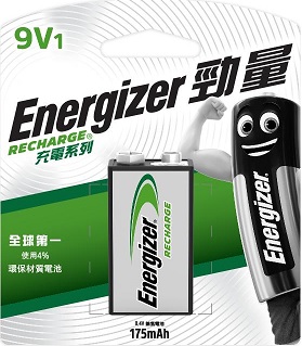 ENR Recharge 9V 1 Pack