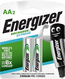 ENR Recharge Extreme AA 2 Pack